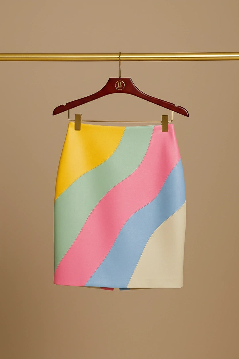 Jupe Candy Cuiriva - Détail motif coloré